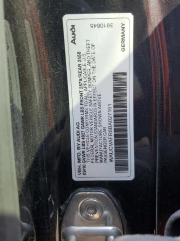 WAUCVAFR8BA027161 - 2011 AUDI S5 PREMIUM PLUS 黑色 照片 12