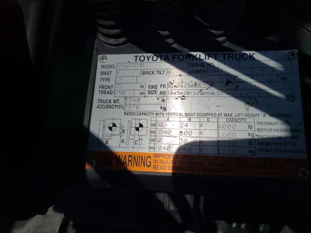 66733 - 2015 TOYOTA FORKLIFT Narıncı foto 10
