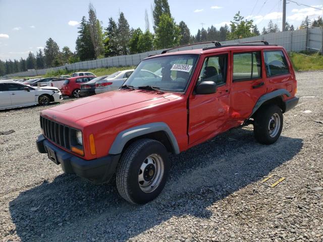 1J4FT28S0VL509069 - 1997 JEEP CHEROKEE SE RED photo 1