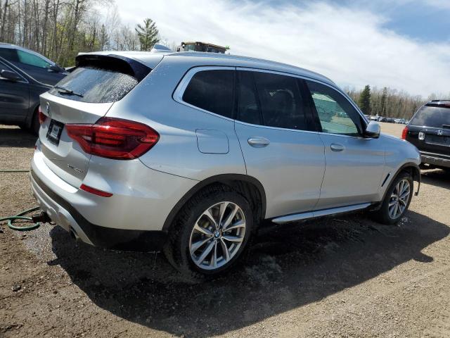5UXTR9C52KLP88973 - 2019 BMW X3 XDRIVE30I SILVER photo 3