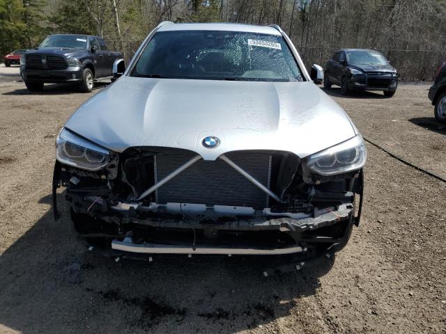 5UXTR9C52KLP88973 - 2019 BMW X3 XDRIVE30I SILVER photo 5