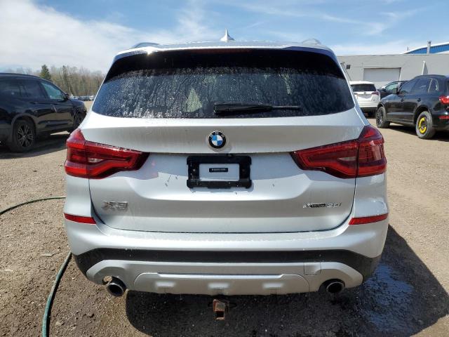 5UXTR9C52KLP88973 - 2019 BMW X3 XDRIVE30I SILVER photo 6