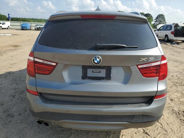 5UXWZ7C37H0X41738 - 2017 BMW X3 SDRIVE28I SILVER photo 6