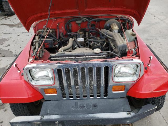 1J4FY19P6SP288894 - 1995 JEEP WRANGLER / S RED photo 7