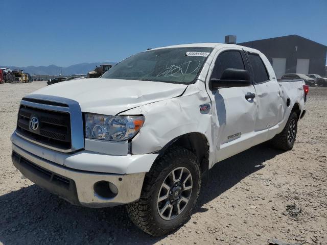 5TFUW5F14DX315569 - 2013 TOYOTA TUNDRA DOUBLE CAB SR5 WHITE photo 1