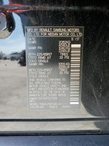 KNMAT2MT8JP527613 - 2018 NISSAN ROGUE S BLACK photo 12