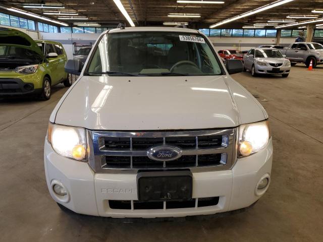 1FMCU03G09KC25638 - 2009 FORD ESCAPE XLT WHITE photo 5