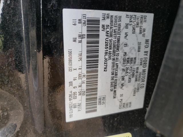 5LMFU28518LJ02792 - 2008 LINCOLN NAVIGATOR 黑色 照片 13