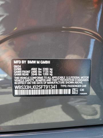 WBS33HJ02SFT91341 - 2025 BMW M3 COMPETITION ნაცრისფერი ფოტო 13