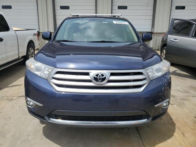 5TDZK3EH5CS067342 - 2012 TOYOTA HIGHLANDER BASE BLUE photo 5