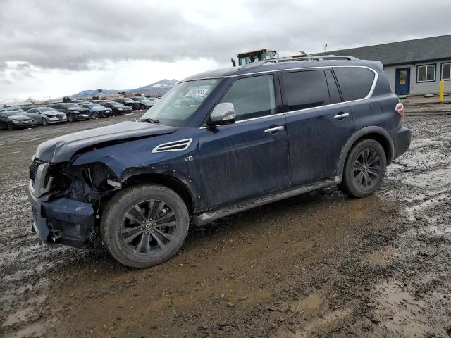 JN8AY2NE1J9734998 - 2018 NISSAN ARMADA PLATINUM BLUE photo 1