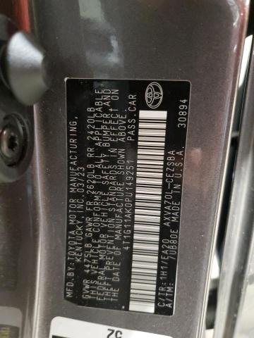 4T1G11AK0PU149251 - 2023 TOYOTA CAMRY SE NIGHT SHADE GRAY photo 12