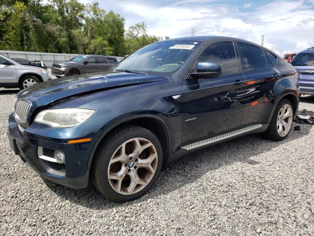 5UXFG8C54EL592549 - 2014 BMW X6 XDRIVE50I BLUE photo 1