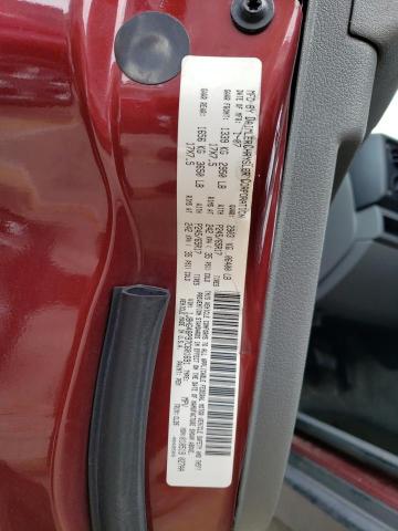 1J8HG48P97C601691 - 2007 JEEP COMMANDER 红色 照片 12