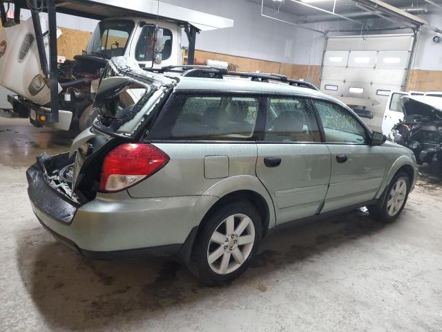 4S4BP61C696311129 - 2009 SUBARU OUTBACK 2.5I GREEN photo 3