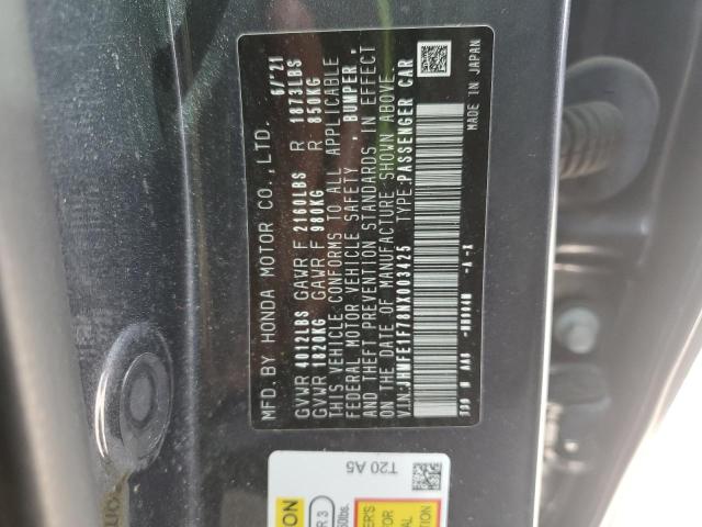 JHMFE1F78NX003425 - 2022 HONDA CIVIC EX CHARCOAL photo 12