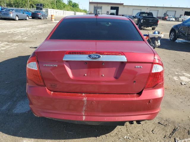 3FAHP0JAXCR154134 - 2012 FORD FUSION SEL RED photo 6