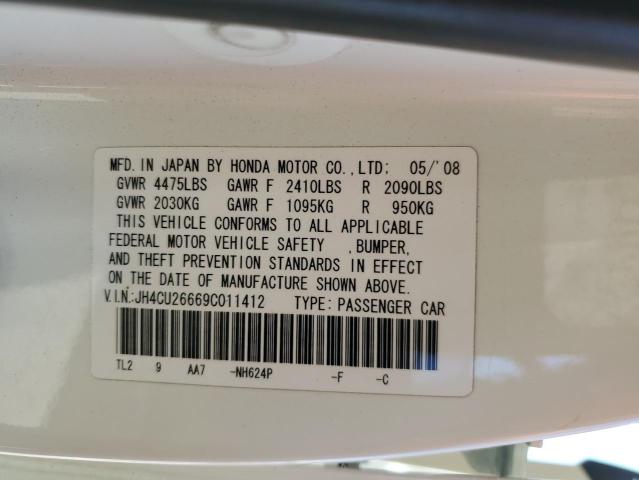 JH4CU26669C011412 - 2009 ACURA TSX WHITE photo 13