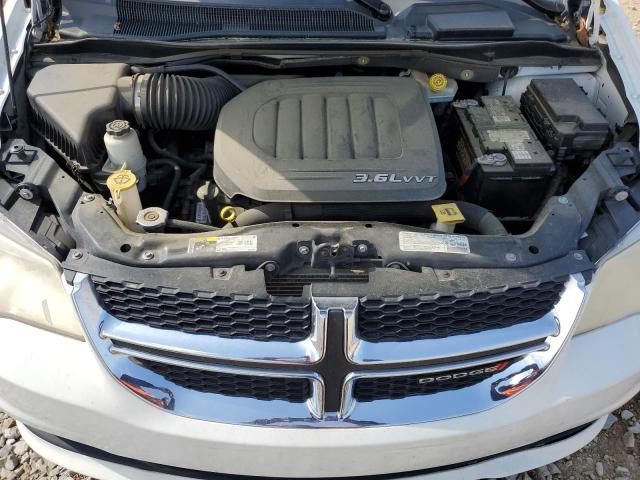 2C4RDGCG4DR700581 - 2013 DODGE GRAND CARAVAN SXT WHITE photo 11