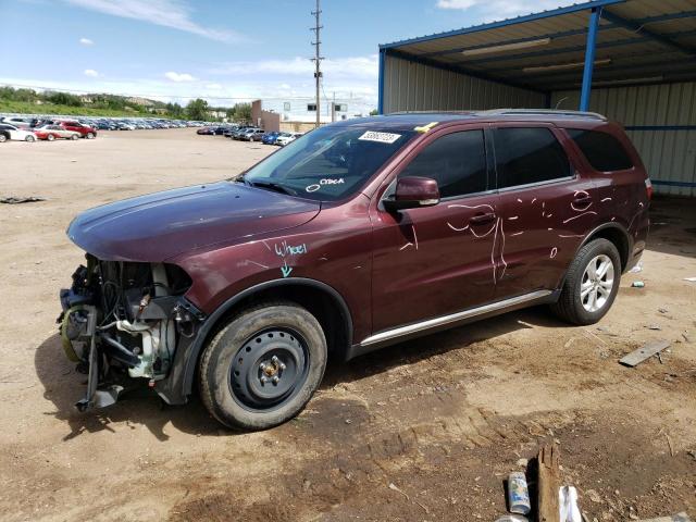 1C4RDJDG3CC311935 - 2012 DODGE DURANGO CREW BURGUNDY photo 1