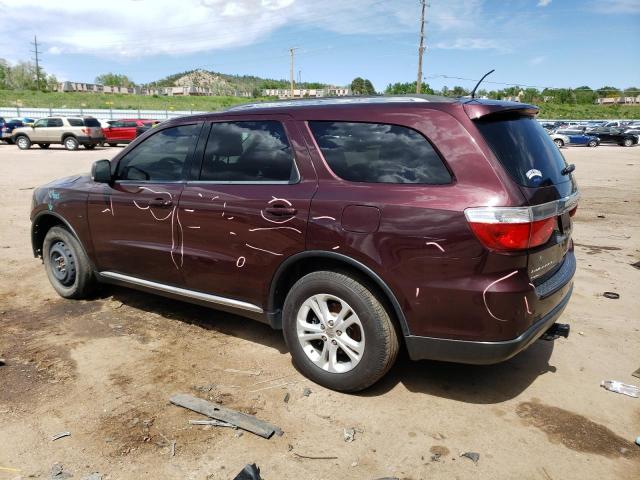 1C4RDJDG3CC311935 - 2012 DODGE DURANGO CREW BURGUNDY photo 2