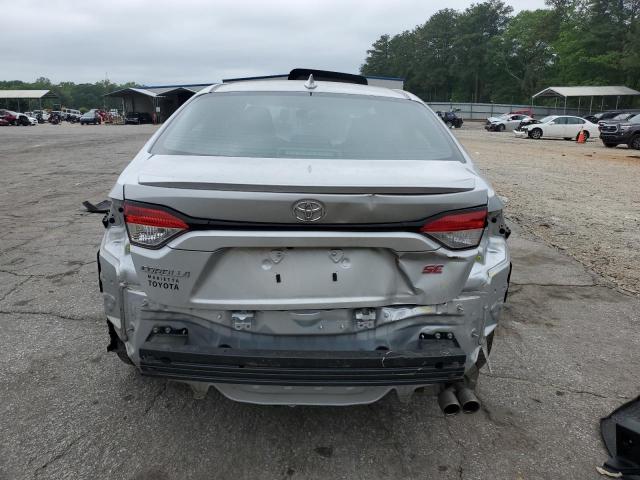 5YFS4MCEXMP085422 - 2021 TOYOTA COROLLA SE SILVER photo 6