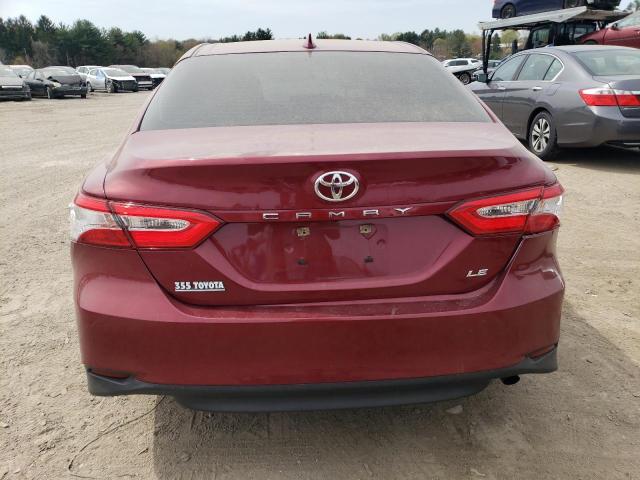 4T1C11AK6LU390627 - 2020 TOYOTA CAMRY LE RED photo 6