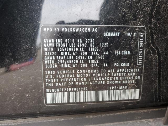 WVGUNPE27MP061232 - 2021 VOLKSWAGEN ID.4 PRO S 黑色 照片 13