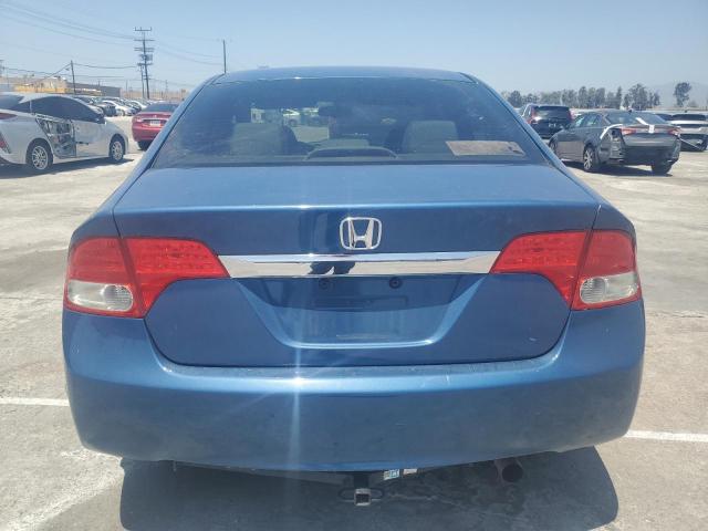 2HGFA16849H345441 - 2009 HONDA CIVIC EX BLUE photo 6