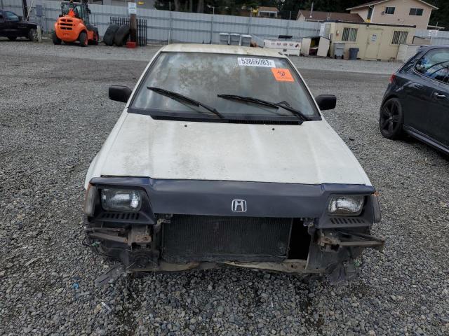 JHMAH5335ES011277 - 1984 HONDA CIVIC 1500 S WHITE photo 5