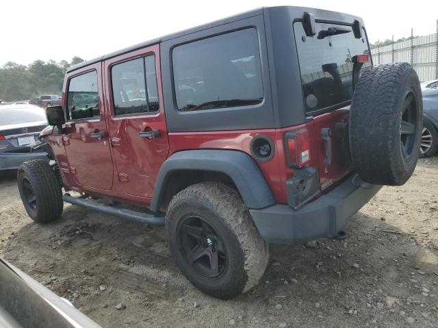 1C4BJWDG7DL557296 - 2013 JEEP WRANGLER U SPORT RED photo 2