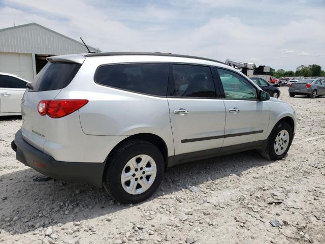 1GNKRFED5CJ369181 - 2012 CHEVROLET TRAVERSE LS SILVER photo 3