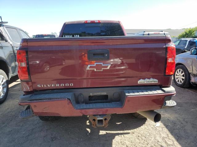 1GC1KXEY9HF154219 - 2017 CHEVROLET SILVERADO K2500 HIGH COUNTRY BURGUNDY photo 6