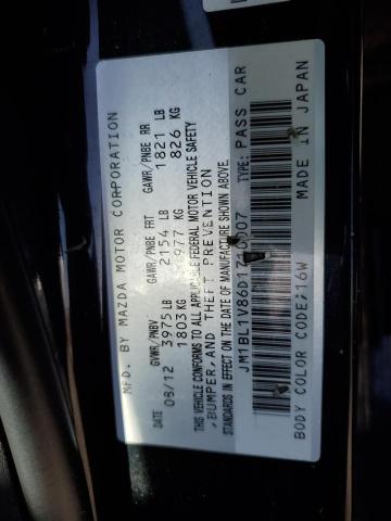 JM1BL1V86D1710007 - 2013 MAZDA 3 I BLACK photo 12