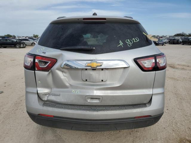 1GNKRFKD9HJ138666 - 2017 CHEVROLET TRAVERSE LS SILVER photo 6