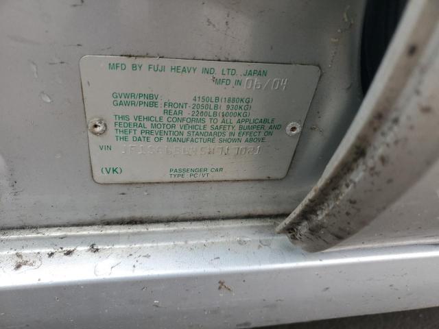 JF1SG65645H717021 - 2005 SUBARU FORESTER 2.5XS 银色 照片 12