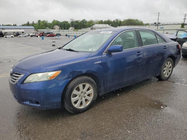 4T1BB46K08U053929 - 2008 TOYOTA CAMRY HYBRID BLUE photo 1