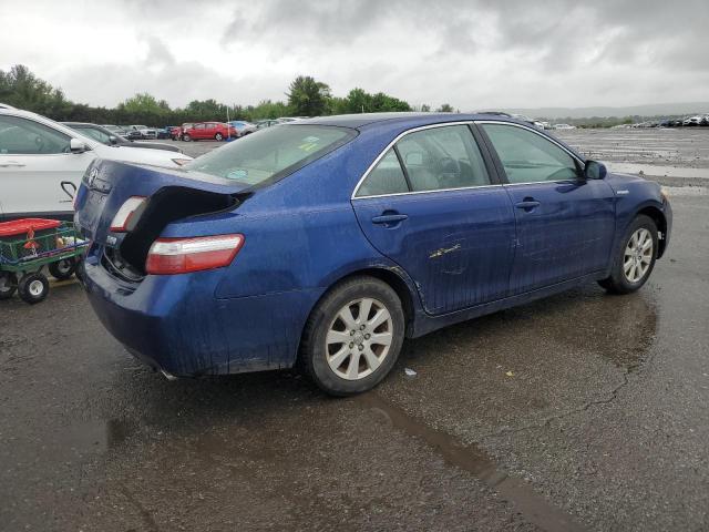 4T1BB46K08U053929 - 2008 TOYOTA CAMRY HYBRID BLUE photo 3