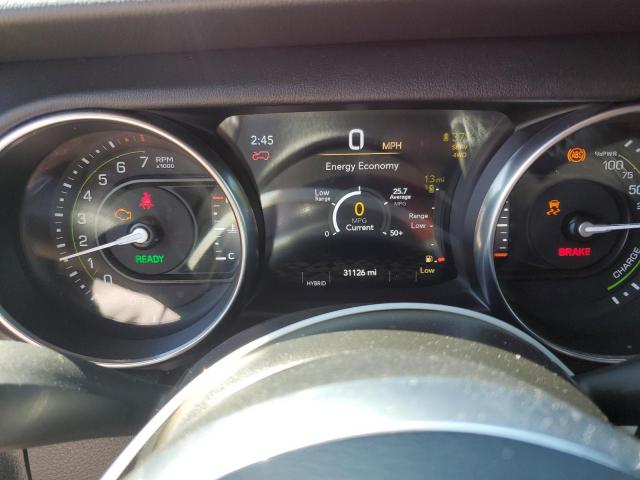 1C4JJXP61NW108278 - 2022 JEEP WRANGLER U SAHARA 4XE RED photo 9