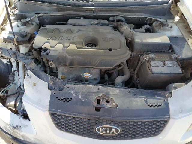 KNADE123276220955 - 2007 KIA RIO BASE WHITE photo 11