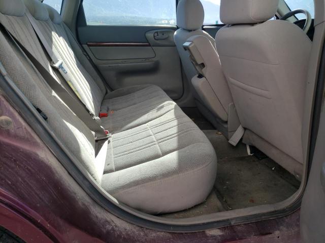 2G1WF52E149441767 - 2004 CHEVROLET IMPALA MAROON photo 10