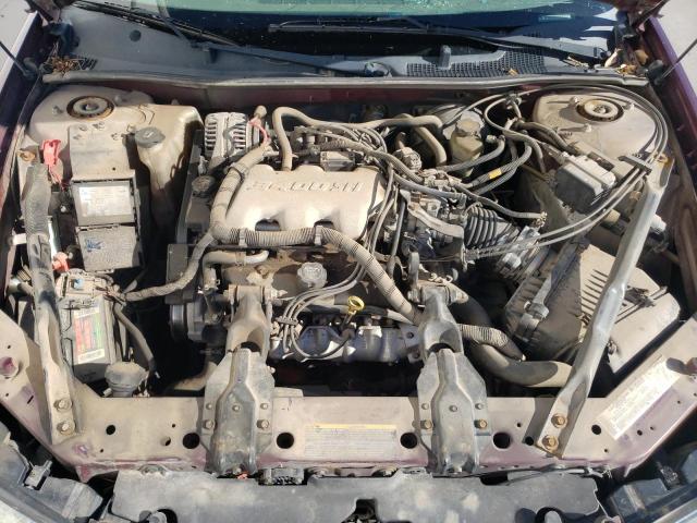 2G1WF52E149441767 - 2004 CHEVROLET IMPALA MAROON photo 11