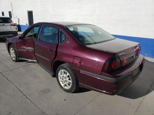 2G1WF52E149441767 - 2004 CHEVROLET IMPALA MAROON photo 2