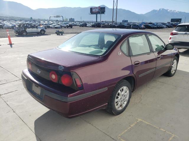 2G1WF52E149441767 - 2004 CHEVROLET IMPALA MAROON photo 3