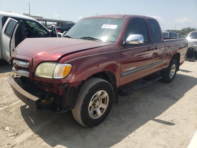 5TBRT34144S448580 - 2004 TOYOTA TUNDRA ACCESS CAB SR5 RED photo 1