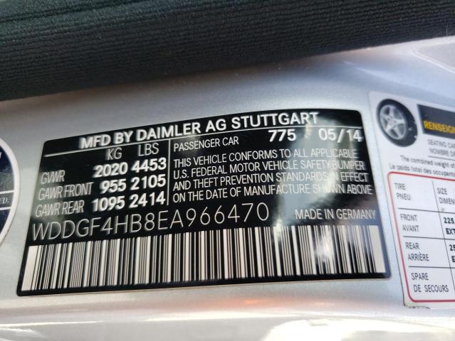 WDDGF4HB8EA966470 - 2014 MERCEDES-BENZ C 250 SILVER photo 12