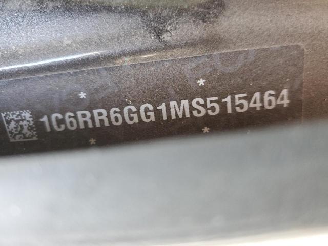 1C6RR6GG1MS515464 - 2021 RAM 1500 CLASS SLT 灰色 照片 12