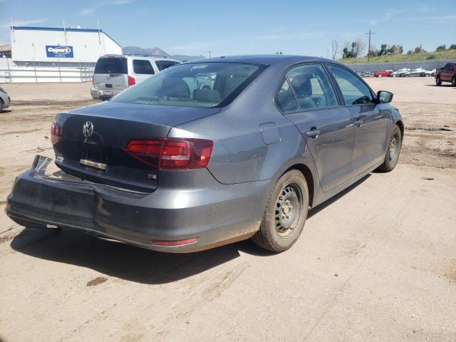 3VW267AJ5GM407758 - 2016 VOLKSWAGEN JETTA S GRAY photo 4