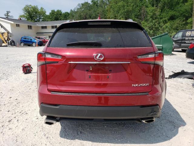 JTJBARBZXH2147624 - 2017 LEXUS NX 200T BASE RED photo 6