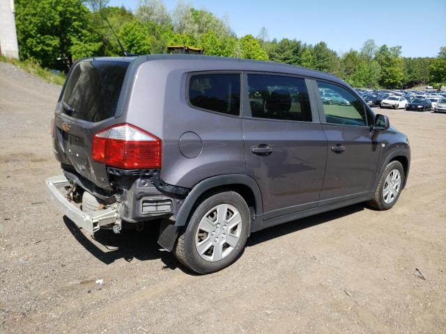 KL77P2EM5CK589683 - 2012 CHEVROLET ORLANDO LT GRAY photo 3